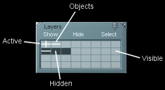 in the Layers panel where is the settings icon